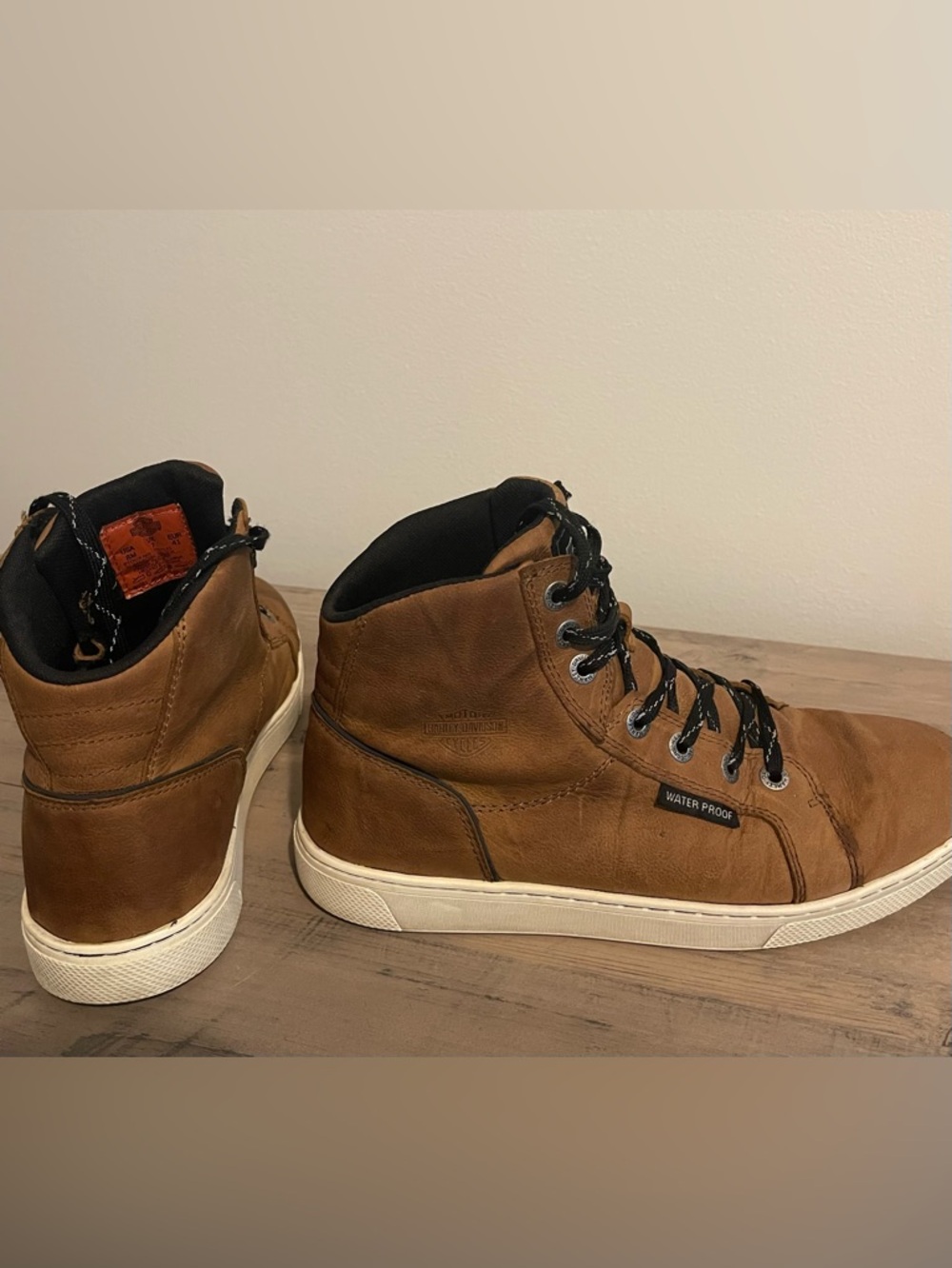 🔥 Harley-Davidson Mens Bateman Brown Ankle Boots Size 8🔥 - Picture 3 of 8
